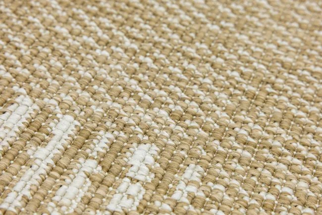 Obojstranný koberec BRUSSELS 206131/10820 béžový / krémový kruh