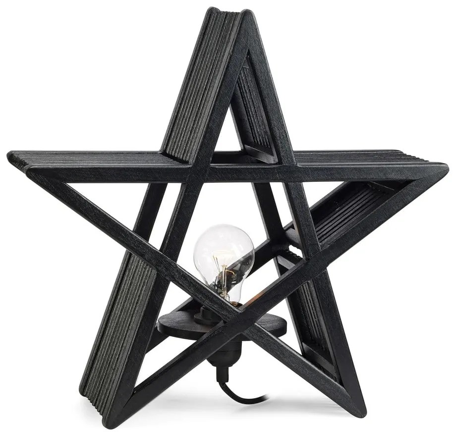 Čierna vianočná svetelná dekorácia Bamboo – Markslöjd