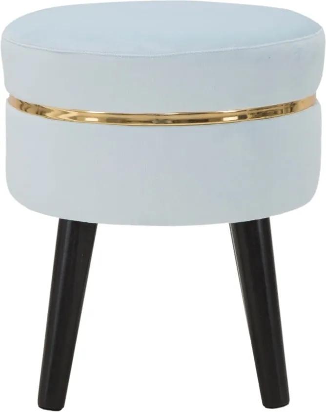 Bledo-modrá polstrovaná stolička Mauro Ferretti Paris