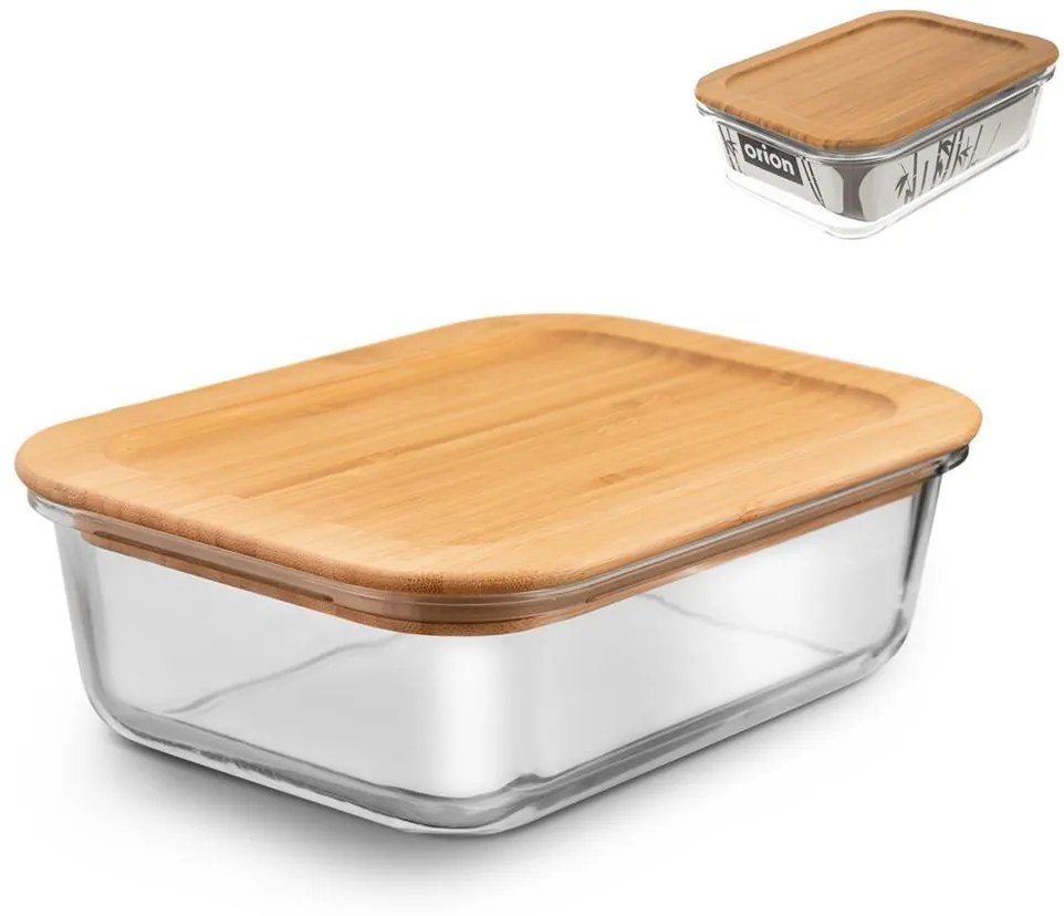 ORION Dóza s dreveným viečkom, 1,1 l