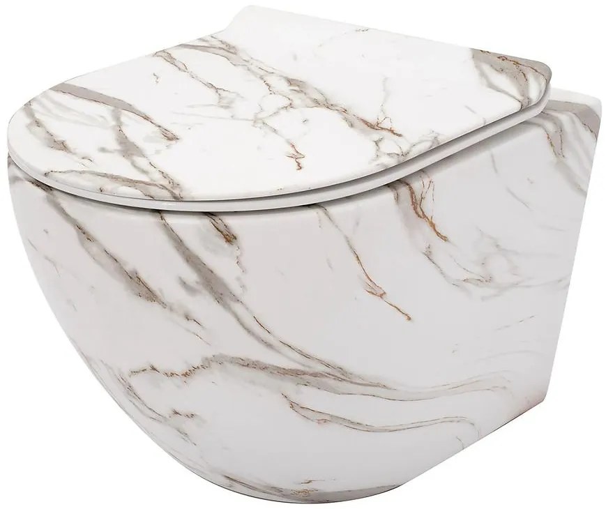 Závesná misa Carlo Mini Rimless žula lava mat