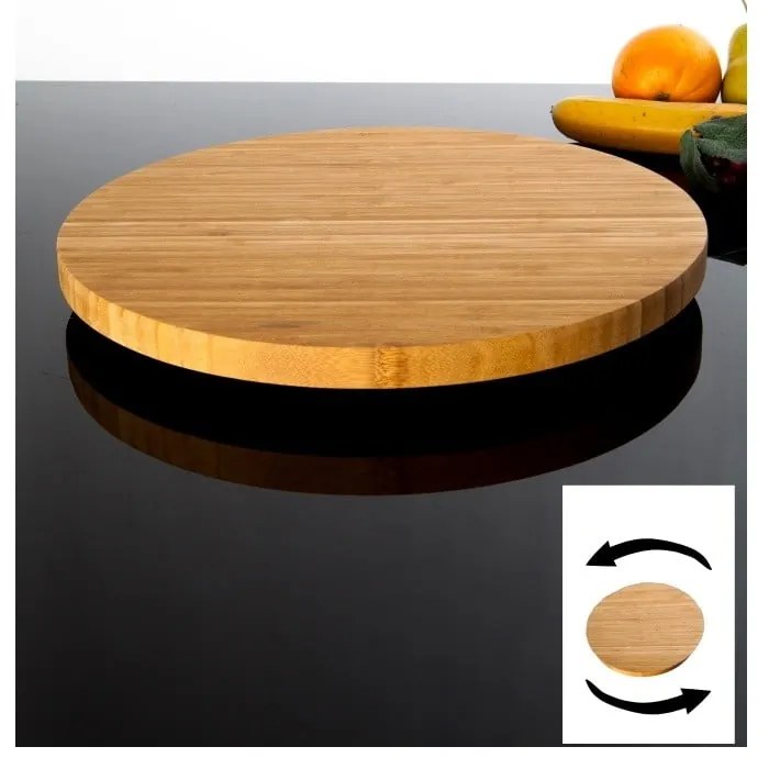 Rotačný bambusový podnos Bambum Fiesta