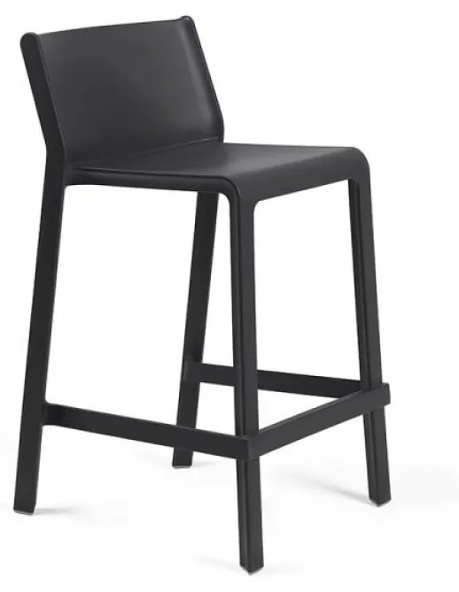 TRILL STOOL MINI záhradná barová stolička bez podrúčok bianco