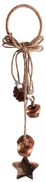 Závesná vianočná dekorácia TIRO s borovicovými šiškami 713552