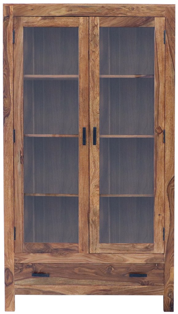 furniture-nabytek.cz - Drevená vitrína z masívu palisander 100x45x180