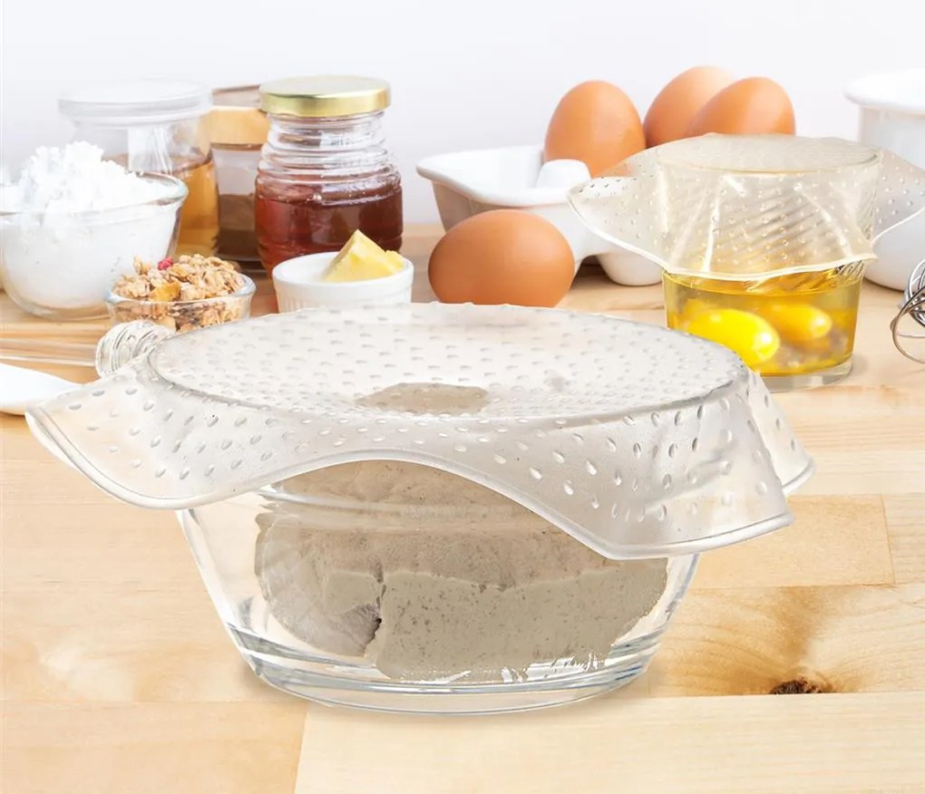 Orion Silikónové náhrady viečok a pokrievok na sklenené nádoby, 3 ks, 15 cm, 20 cm, 26 cm