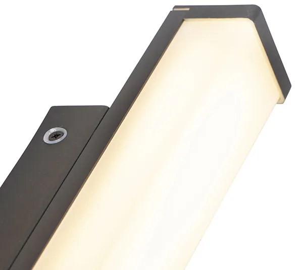 Nástenná lampa čierna 32 cm IP44 - Cascada