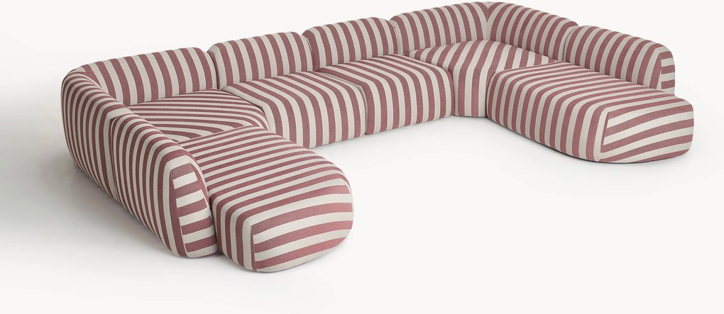 XL modulárna pruhovaná pohovka Wolke