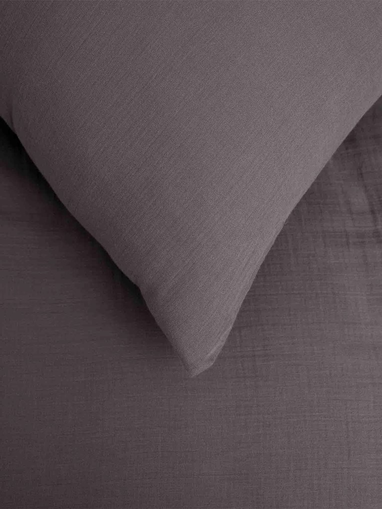 Mušelínová obliečka na vankúš 40 × 60 cm – Alexia sivé
