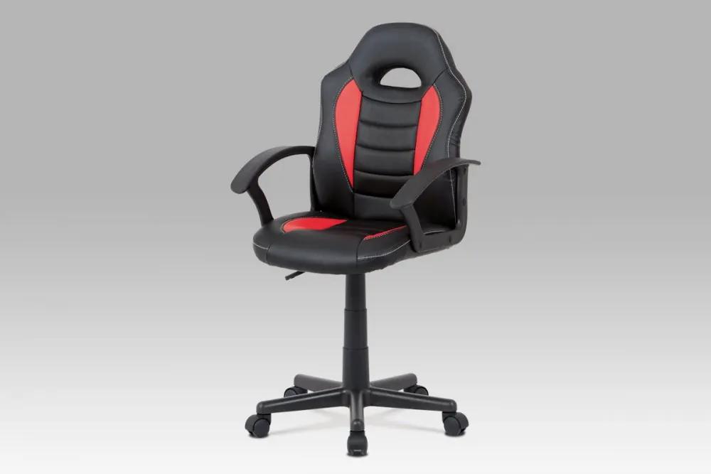 Kancelárska stolička KA-V107 RED červená / čierna Autronic