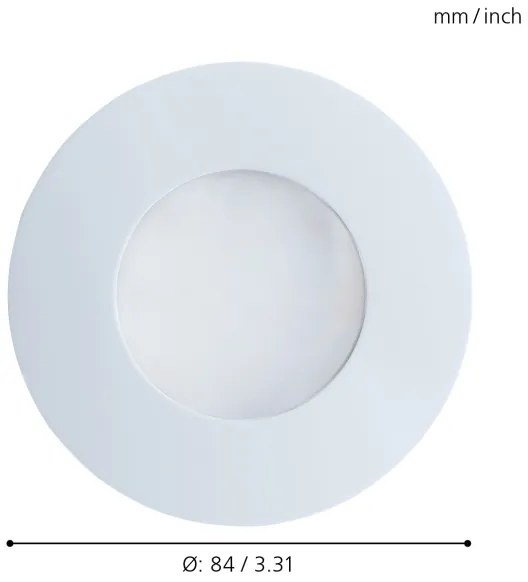 Eglo 94093 - LED Kúpeľňové podhľadové svietidlo MARGO 1xGU10/5W/230V IP65