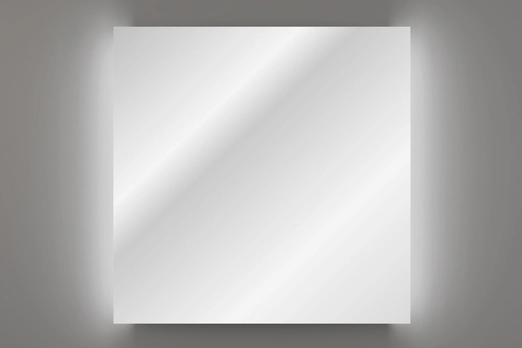 Comad Závesné zrkadlo s LED osvetlením Aura LED 80x80 cm