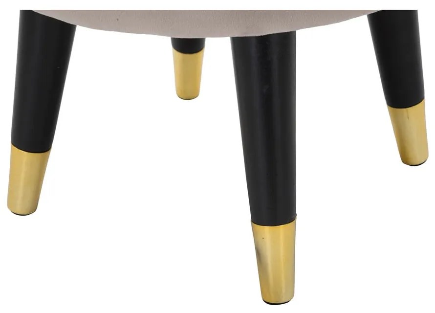 Béžová zamatová podnožka Paris – Mauro Ferretti