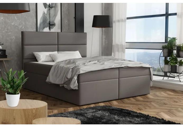 Elegantná posteľ 120x200 ZINA - šedá 2