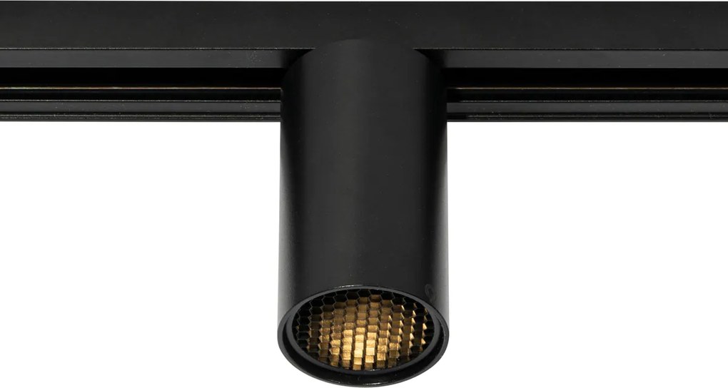 Moderný čierny reflektor pre 1-fázový koľajnicový systém GU10 50 mm - Iconic Ruby Honey