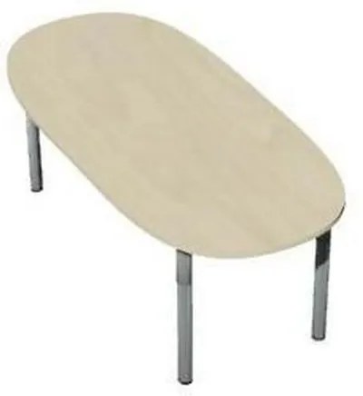 Konferenčný stôl Set, 220 x 100 x 75 cm, dezén javor jersey