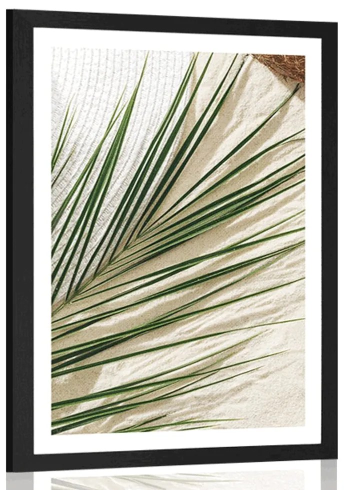 Plagát s paspartou letné zátišie - 40x60 silver