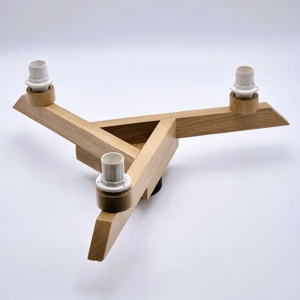 Prisadený luster ANTONIO 3xE14/40W/230V dub