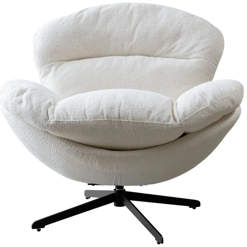 OTOČNÉ KRESLO CARLO BIELE 360°