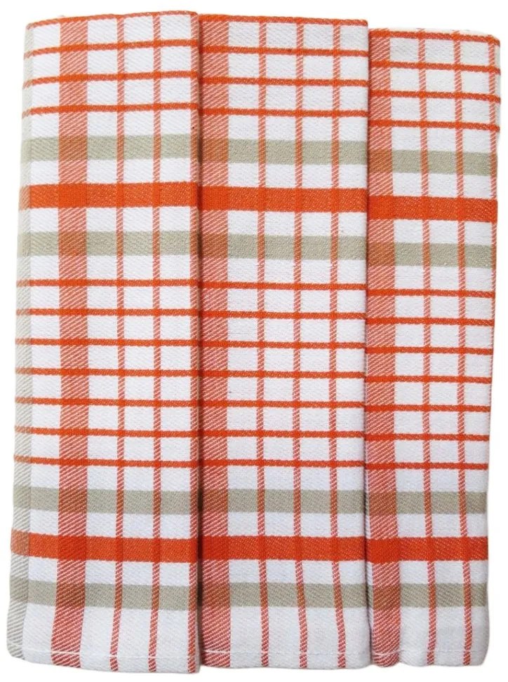 Polášek Károvaná utierka Egypt – 3 ks - č. 82 | Zelená / biela