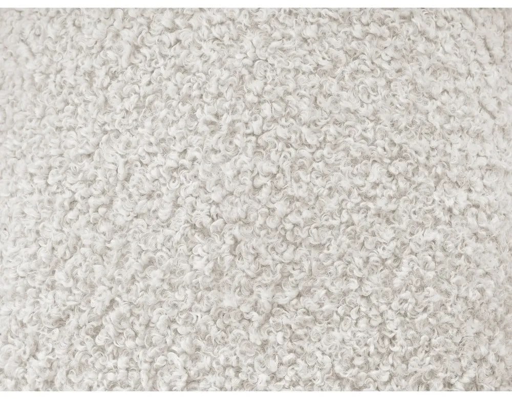 Biela podnožka z textílie buklé Hippolyte – Bobochic Paris