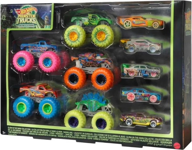 Sada autíčok Mattel HCB57 Hot Wheels Monster Trucks