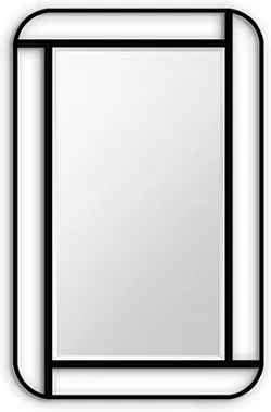 Gaudia Zrkadlo v ráme Moris Veľkosť zrkadla: 67 x 92 cm, Farba rámu: Čierny