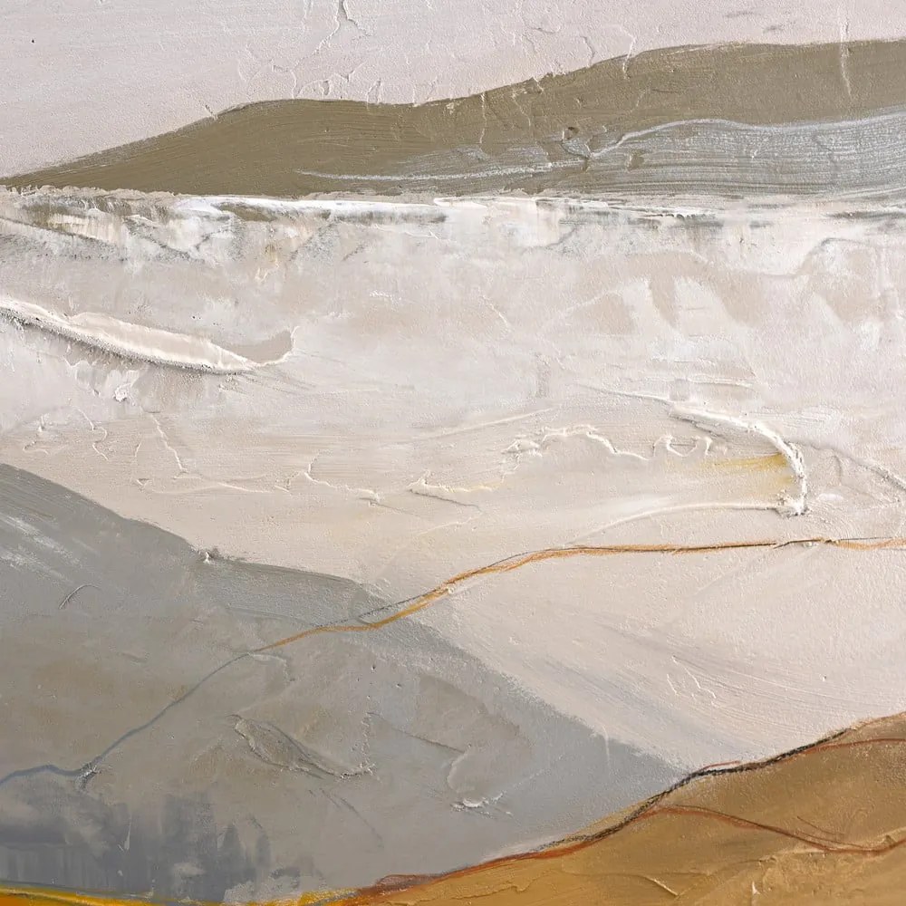 Ručne maľovaný obraz 90x120 cm Yellow Field – Malerifabrikken