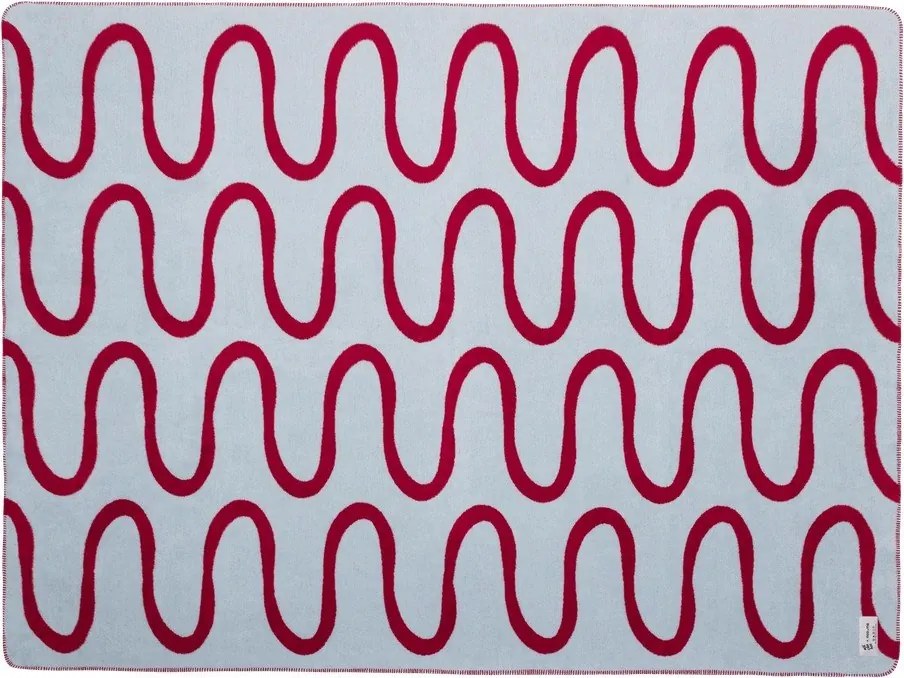 Červená deka 150x200 cm Swirl – noo.ma