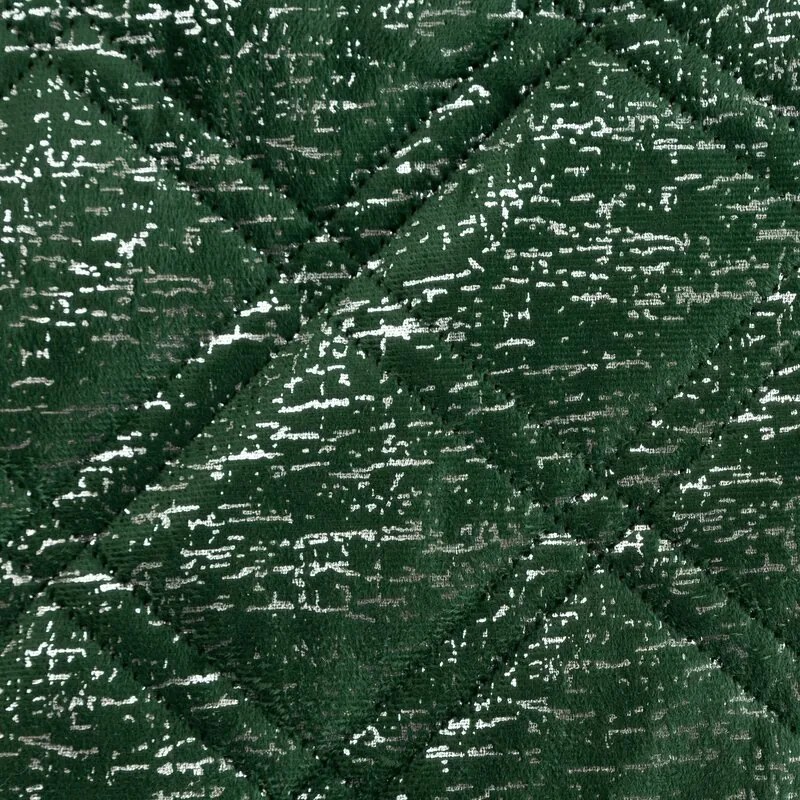Dekorstudio Zamatový prehoz na posteľ LUIZ s lesklým vzorom - tmavozelený Rozmer prehozu (šírka x dĺžka): 170x210cm