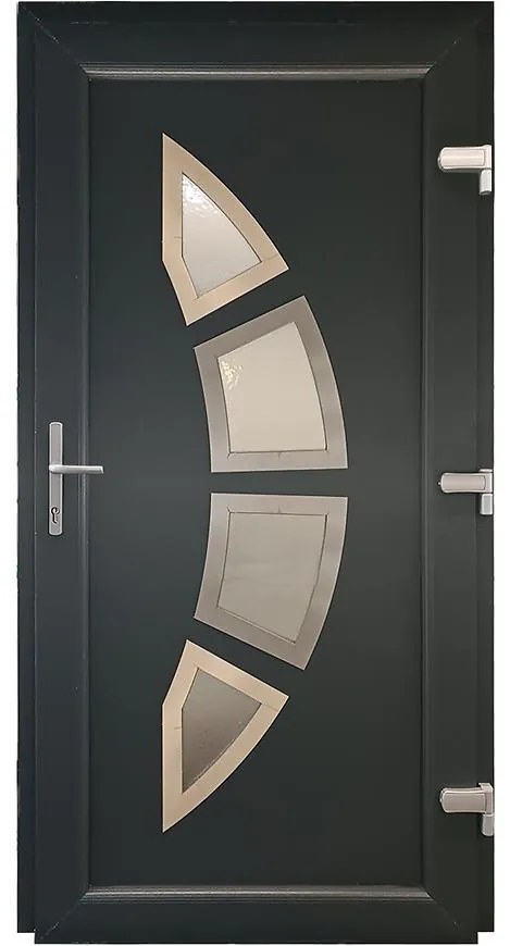 Dvere vchodové Zagrzeb D31 90P antracit