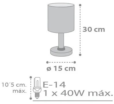 Dalber D-62011E - Detská lampička SWEET DREAMS 1xE14/40W/230V