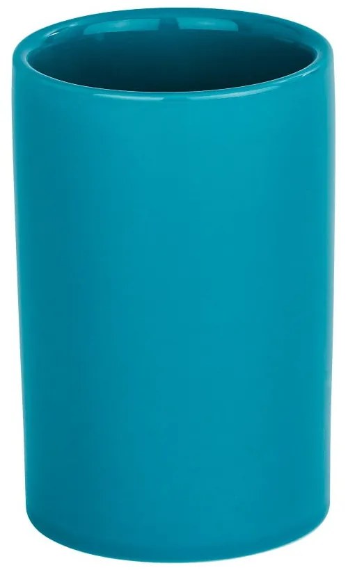Petrolejovomodrý pohárik na zubné kefky Wenko Polaris Petrol