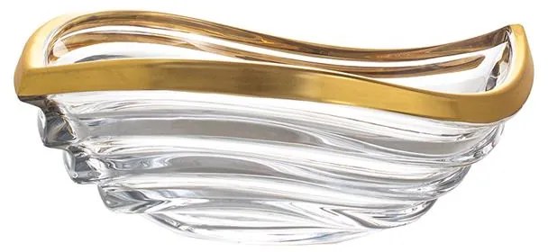KRIŠTÁĽOVÁ MISA BOHEMIA PRESTIGE WAVE MATT GOLD 305MM