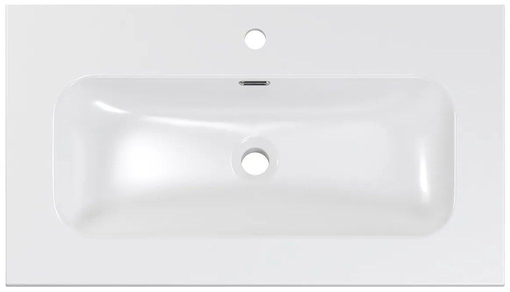 Keramické umývadlo Fly DP 80 cm biele