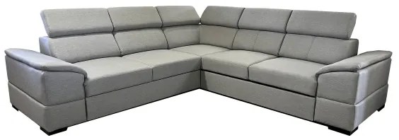 Univerzálna rohová rozkladacia sedacia súprava s úložným priestorom GRANADA sivá