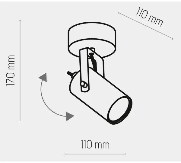 Bodové svietidlo REDO 1xGU10/10W/230V čierna