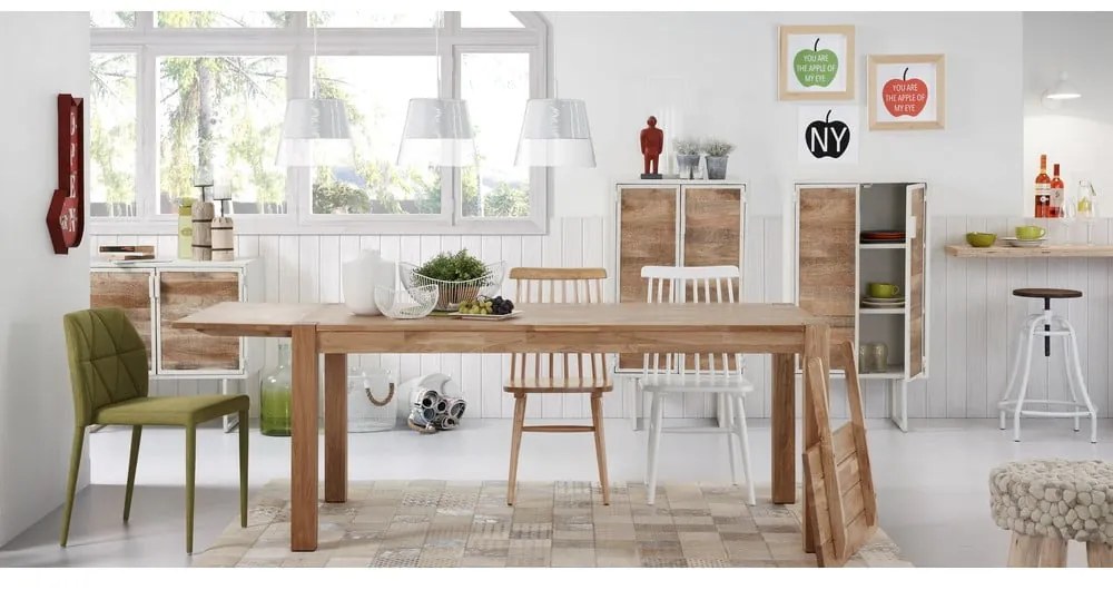 Rozkladací jedálenský stôl Kave Home, 120 x 75 cm