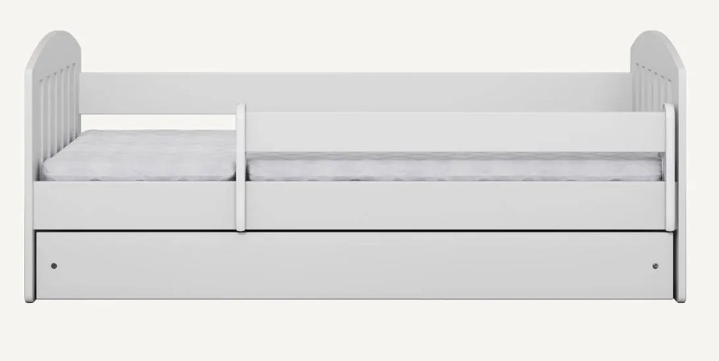 Detská posteľ CLASSIC sa zásuvkou - biela 180x80 cm