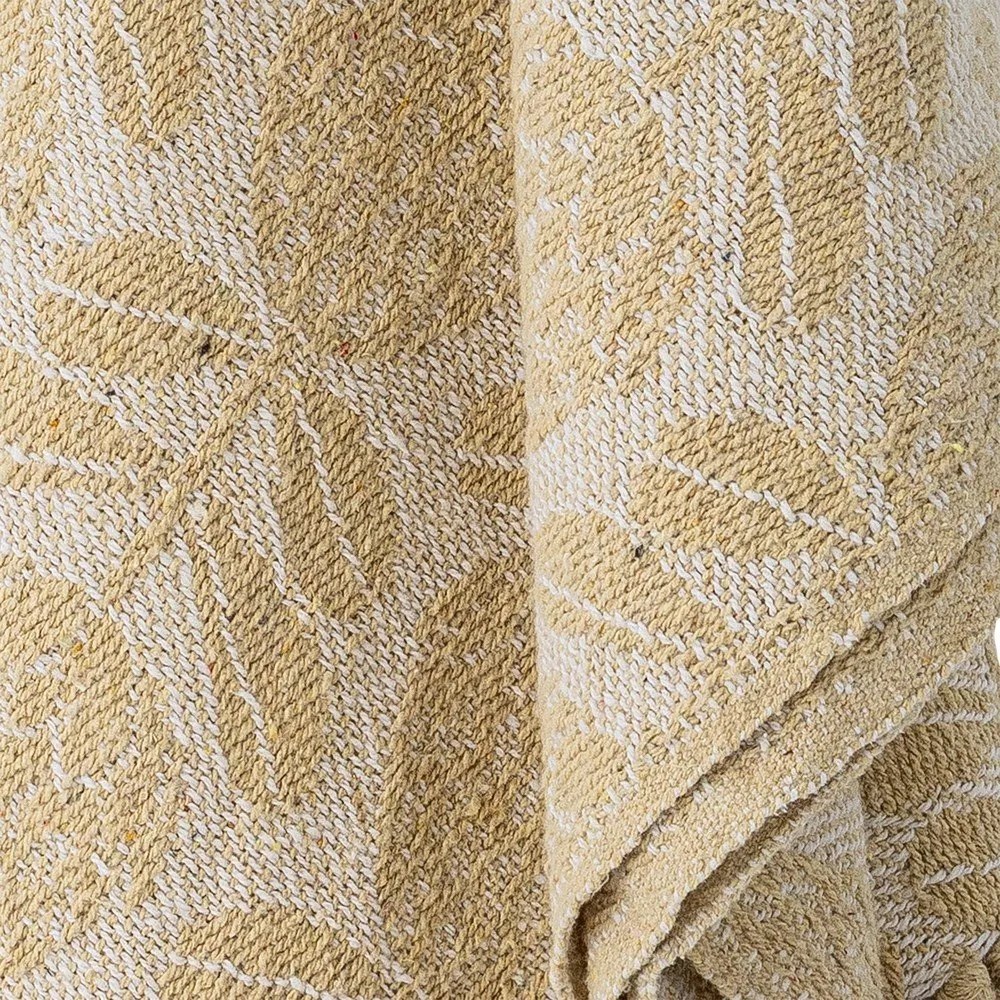 Žltá deka s prímesou bavlny 130x155 cm Pratello – Bloomingville