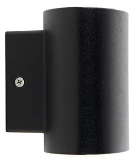 Moderná vonkajšia nástenná lampa čierna vrátane LED IP44 - Ovum