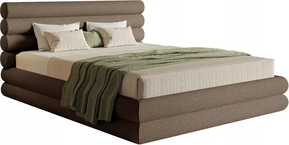 Manželská posteľ 180 cm Buffalo (rošt úl. priest.) (béžová čierna)