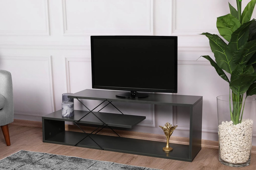 TV stolík/skrinka Ziky (antracit). Vlastná spoľahlivá doprava až k Vám domov. 1067108