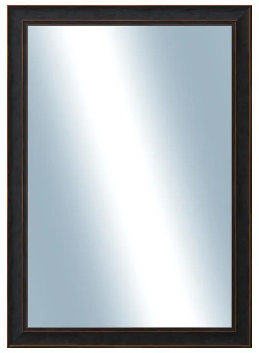DANTIK - Zrkadlo v rámu, rozmer s rámom 50x70 cm z lišty ANDRÉ veľká čierna (3154)