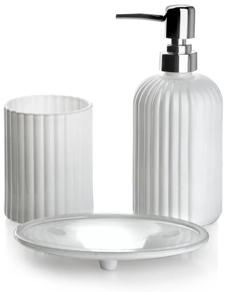 Kúpeľňová sada ARI 400 ml matná biela