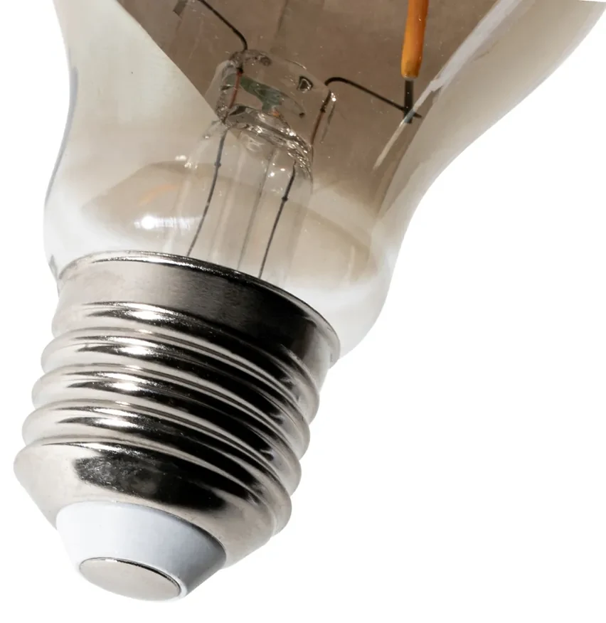 Sada 5 ks E27 dimbare LED lamp A60 smoke 3W 250 lm 2200K