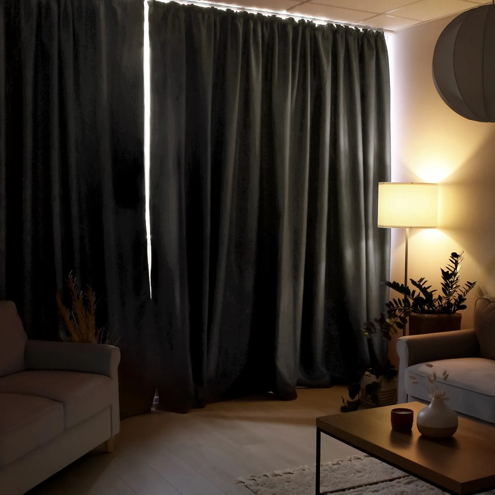 Goldea zatemňovací záves blackout - sivohnedý 240x270 cm