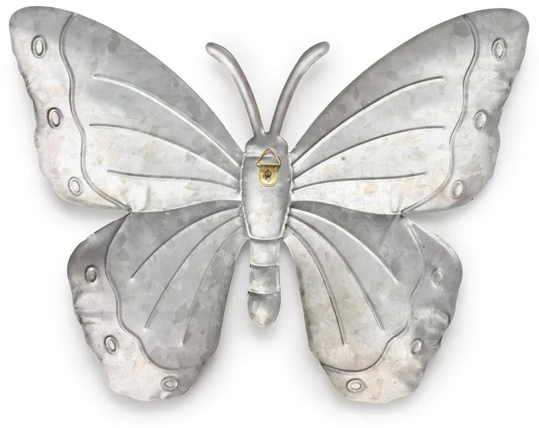 Nástenná kovová dekorácia motýľ BUTTERFLY 40 cm - viac farieb Farba: Fialová