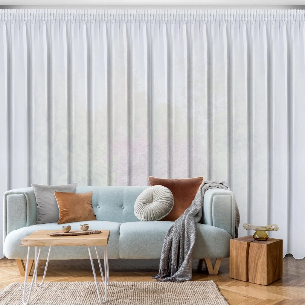 ZÁCLONA NA PÁSKE ARLETA 350X270 CM BIELA