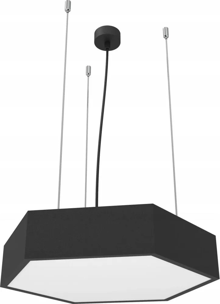 LED luster na lanku LED/20W/230V, čierny
